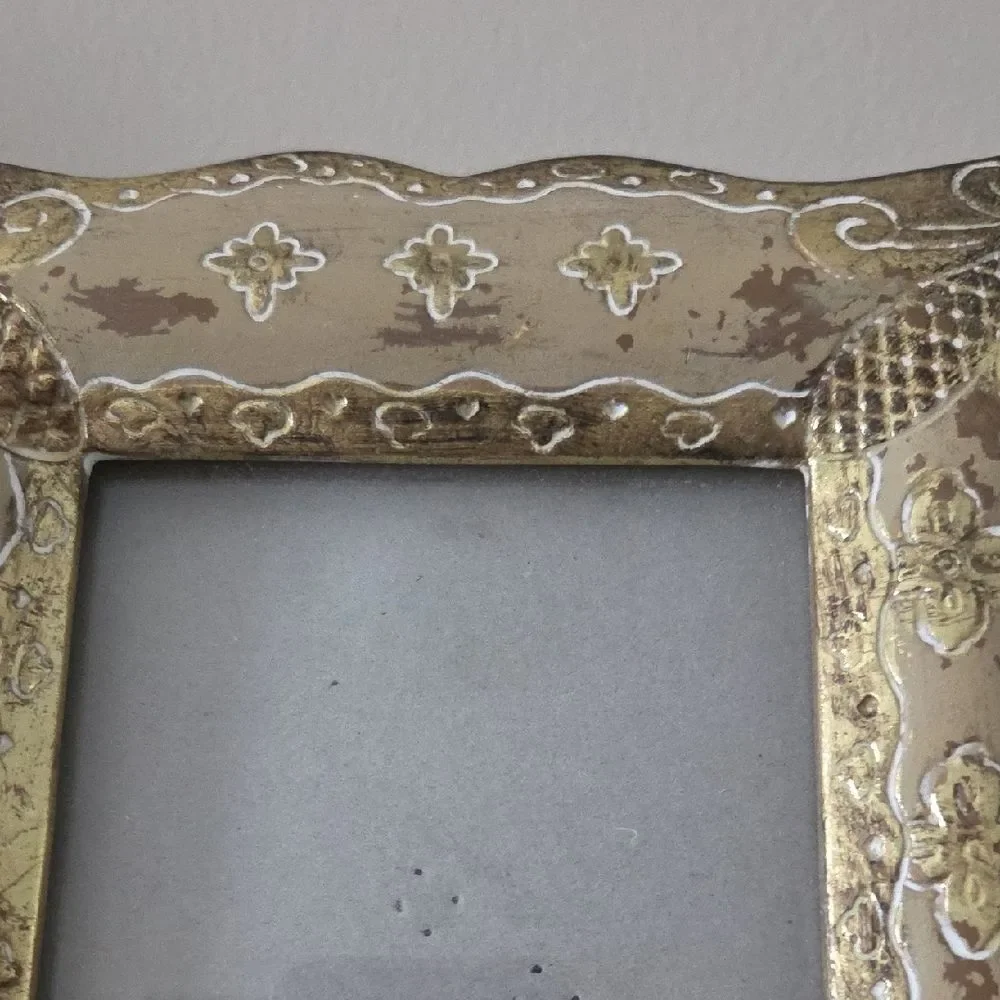 Elegant Gold and Brown Decorative Frame